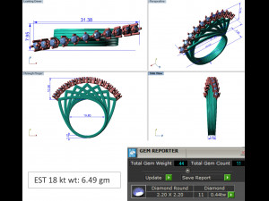 diamond ring for ladies 3Dプリントモデル