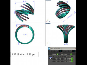 diamond ring for ladies 3D 프린트 모델