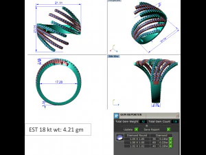 diamond ring for ladies 3D Print Model