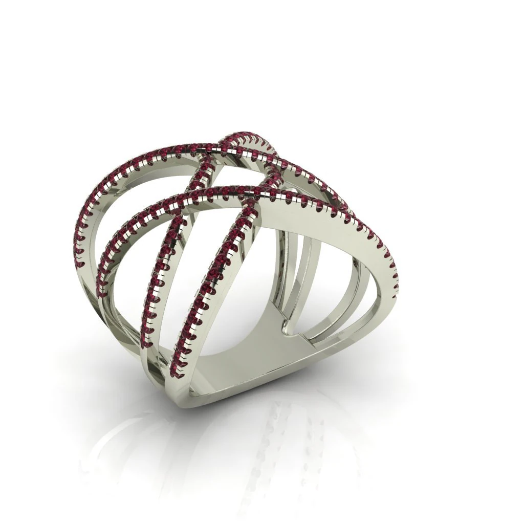 diamond ring for ladies 3D Print Model .c4d .max .obj .3ds .fbx .stl .blend