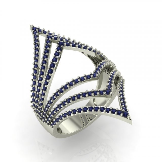 diamond ring for ladies Modelo de impresión 3D .c4d .max .obj .3ds .fbx .stl .blend 