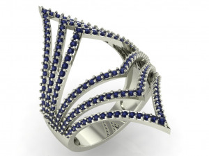 diamond ring for ladies 3D प्रिंट मॉडल