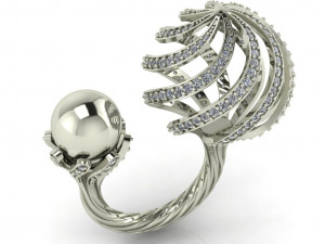 diamond ring for ladies Modelo de Impressão 3D