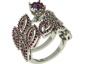 diamond ring for ladies Modèles 3D en vedette