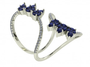 diamond ring for ladies Modèles 3D en vedette