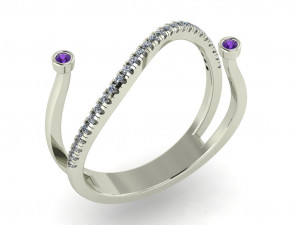 diamond ring for ladies 3Dプリントモデル