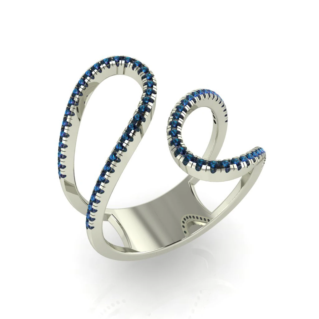 diamond ring for ladies 3D Print Model .c4d .max .obj .3ds .fbx .stl .blend