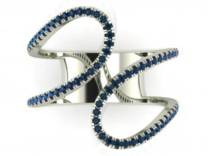 diamond ring for ladies 3D Print Model
