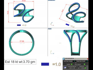 diamond ring for ladies 3D Print Model