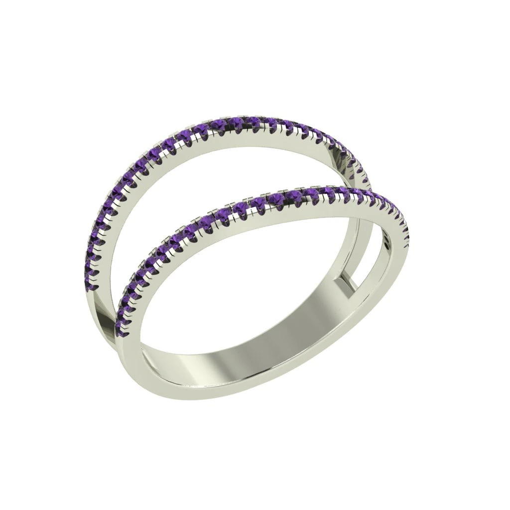 diamond ring for ladies 3D Print Model .c4d .max .obj .3ds .fbx .stl .blend 