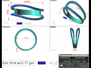 diamond ring for ladies 3D-Druckmodell