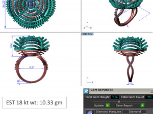 diamond ring for ladies 3D प्रिंट मॉडल