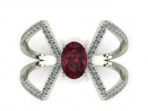 diamond ring for ladies Modello di stampa 3D