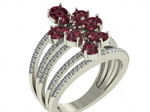 diamond ring for ladies 3D प्रिंट मॉडल