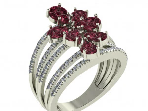 diamond ring for ladies 3D Print Model