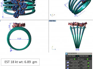 diamond ring for ladies 3D Print Model