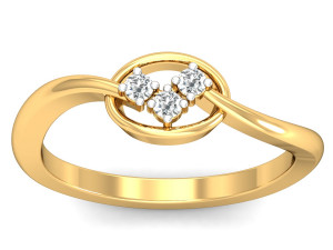 diamond ring for ladies Modelo de Impressão 3D