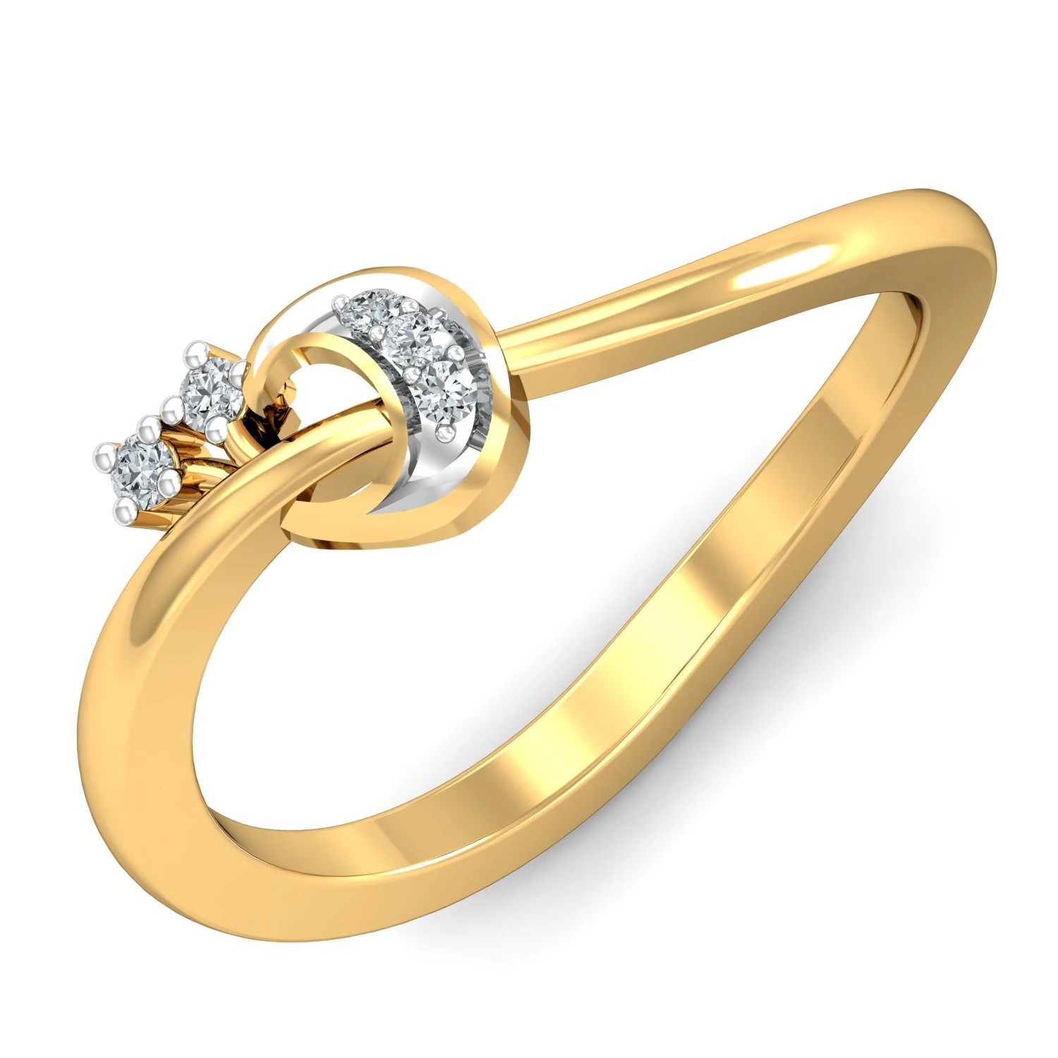 diamond ring for ladies 3D Print Model .c4d .max .obj .3ds .fbx .stl .blend 