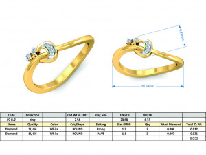 diamond ring for ladies 3D प्रिंट मॉडल
