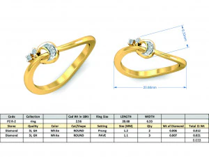 diamond ring for ladies 3D Print Model