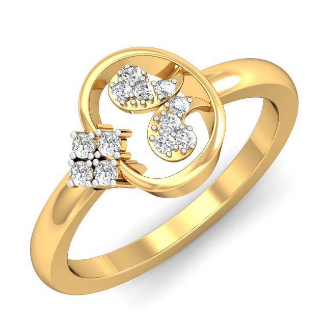 diamond ring for ladies 3D 프린트 모델 .c4d .max .obj .3ds .fbx .stl .blend 