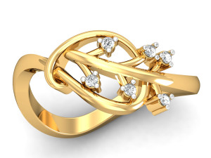 diamond ring for ladies 3D Принт Модель