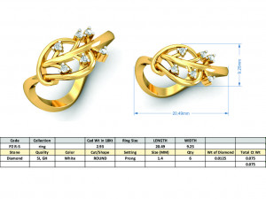 diamond ring for ladies 3D Принт Модель