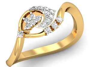 diamond ring for ladies 3D Print Model