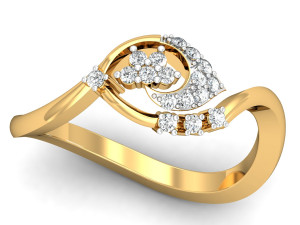 diamond ring for ladies Modelo de Impressão 3D