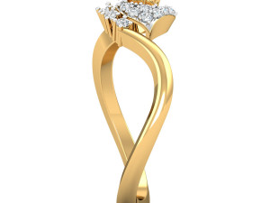 diamond ring for ladies Modelo de Impressão 3D