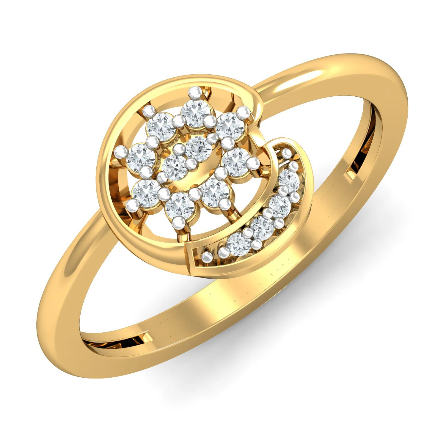 diamond ring for ladies 3D Print Model .c4d .max .obj .3ds .fbx .stl .blend