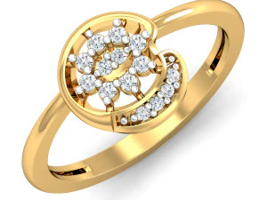 cincin berlian untuk wanita Model Cetak 3D