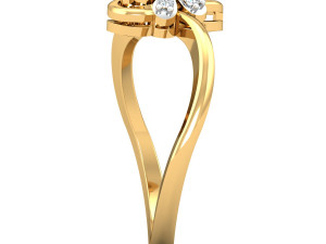 diamond ring for ladies Model Cetak 3D