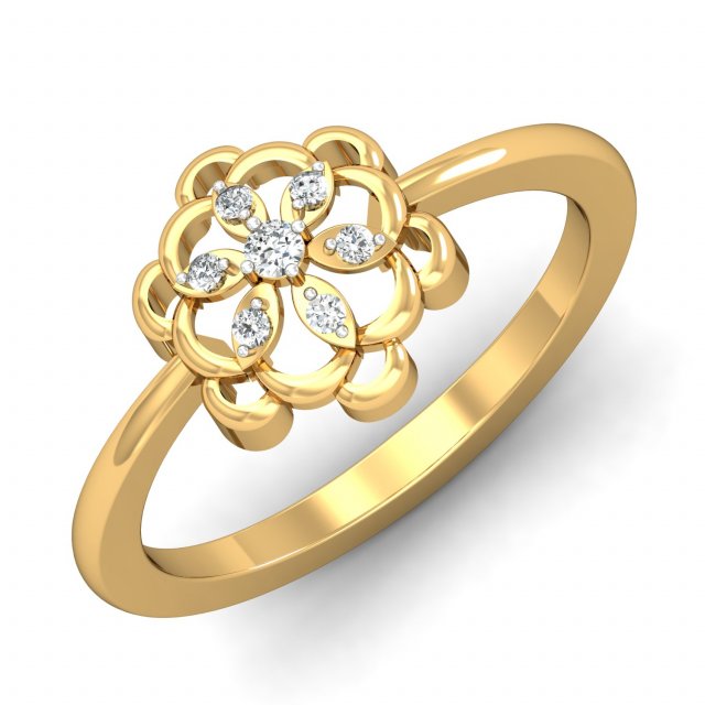diamond ring for ladies 3Dプリントモデル .c4d .max .obj .3ds .fbx .stl .blend 