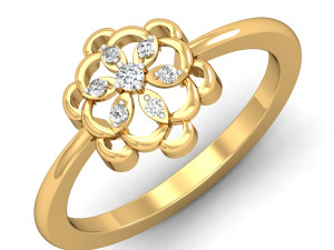 diamond ring for ladies Modèles 3D en vedette