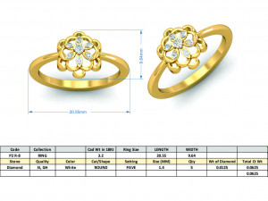 diamond ring for ladies 3Dプリントモデル