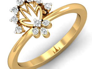 diamond ring for ladies 3D Baskı Modeli