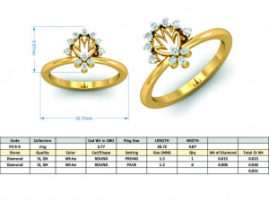 diamond ring for ladies 3D 프린트 모델