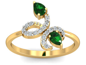 diamond ring for ladies 3D Baskı Modeli
