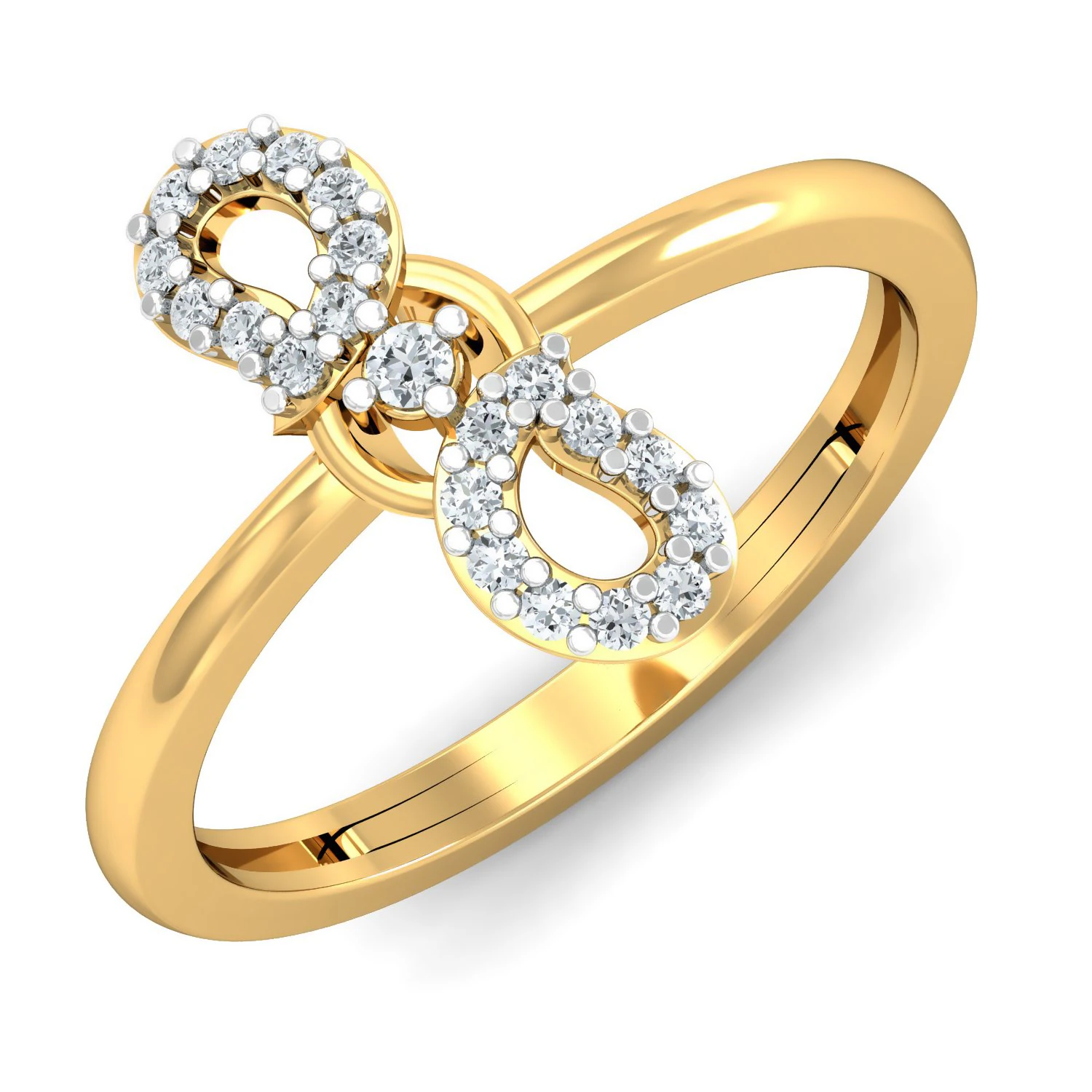 diamond ring for ladies 3D Print Model .c4d .max .obj .3ds .fbx .stl .blend 