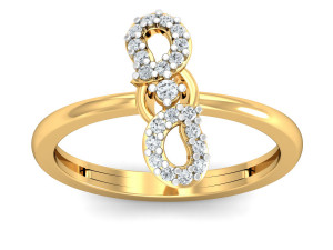 diamond ring for ladies 3D 打印模型