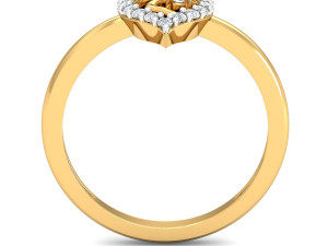 diamond ring for ladies Modello di stampa 3D