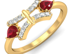 diamond ring for ladies 3D Baskı Modeli