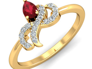 diamond ring for ladies 3D Baskı Modeli