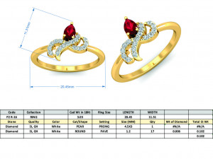 diamond ring for ladies 3D Print Model
