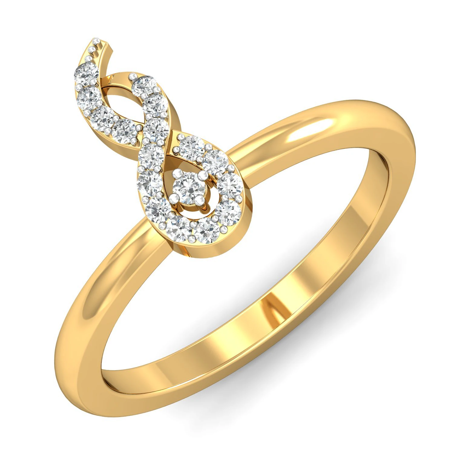 diamond ring for ladies 3D Print Model .c4d .max .obj .3ds .fbx .stl .blend 