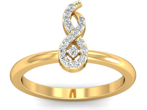 diamond ring for ladies Modello di stampa 3D