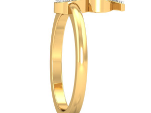 diamond ring for ladies Modello di stampa 3D