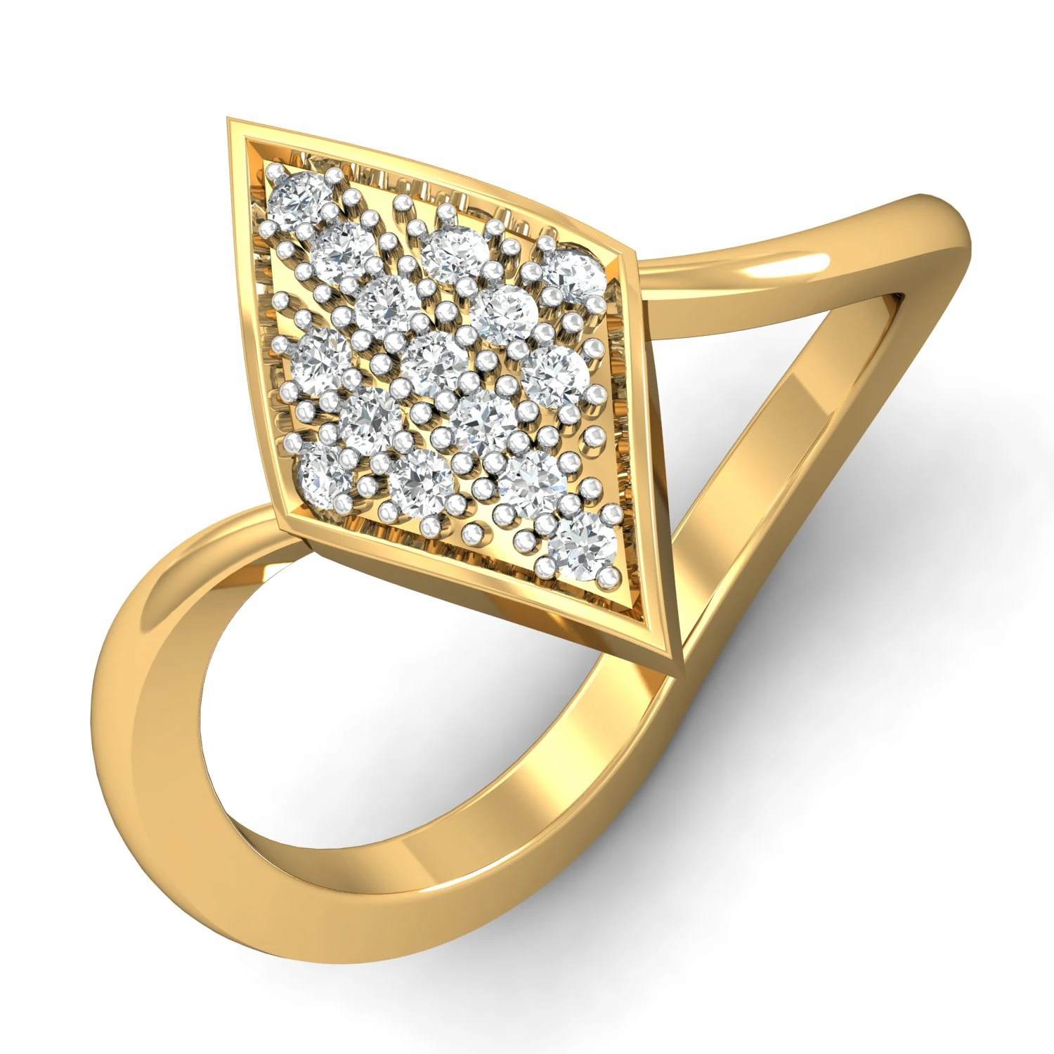 diamond ring for ladies 3D Print Model .c4d .max .obj .3ds .fbx .stl .blend