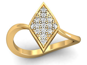 diamond ring for ladies Modello di stampa 3D